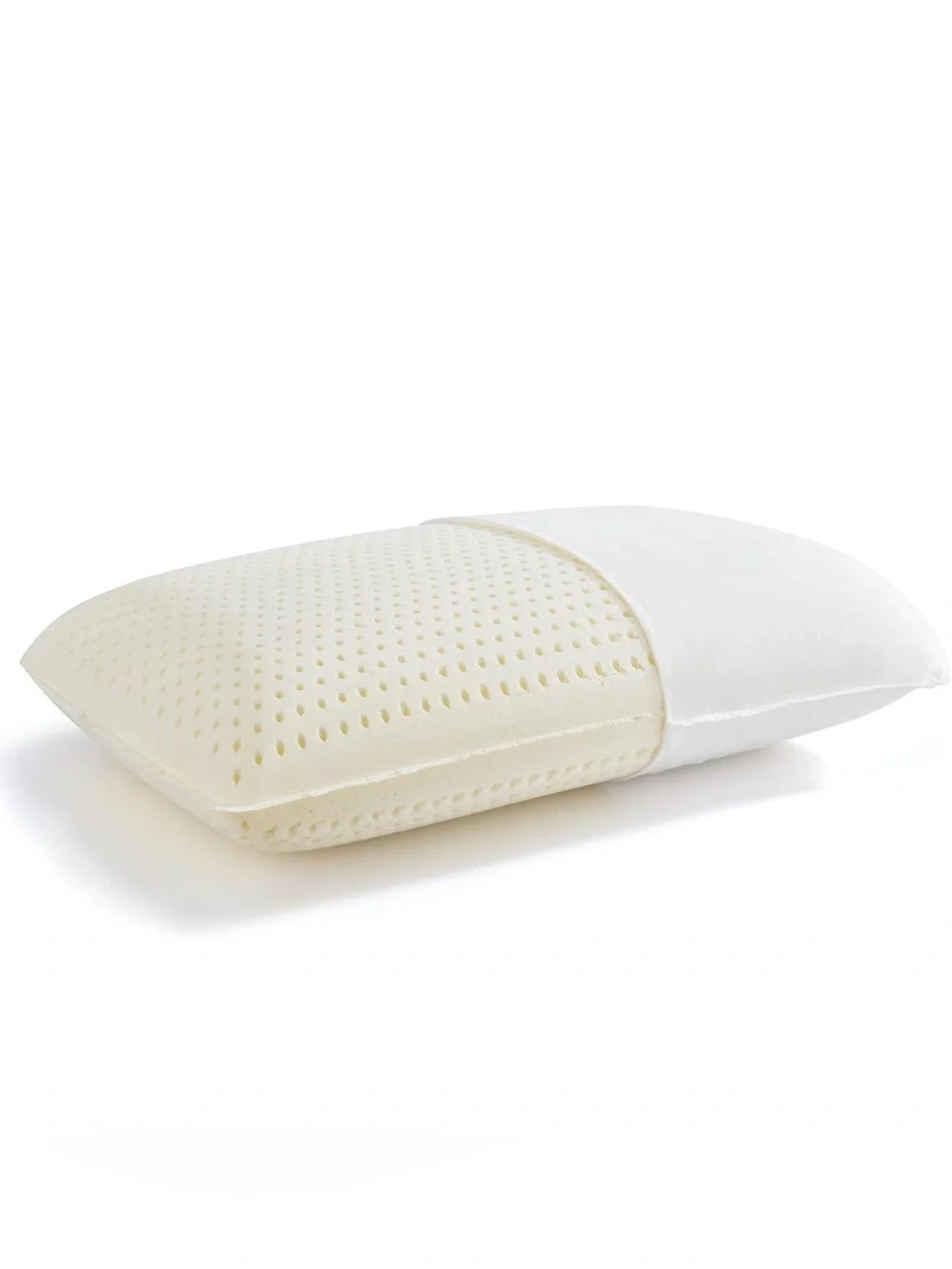 NIB 100% Talaway Natural Latex Pillow-Breathable All Positions Queen Mid Loft